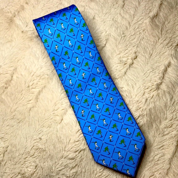 Bird Dog Bay “National Past-tie” 100% Silk NeckTie